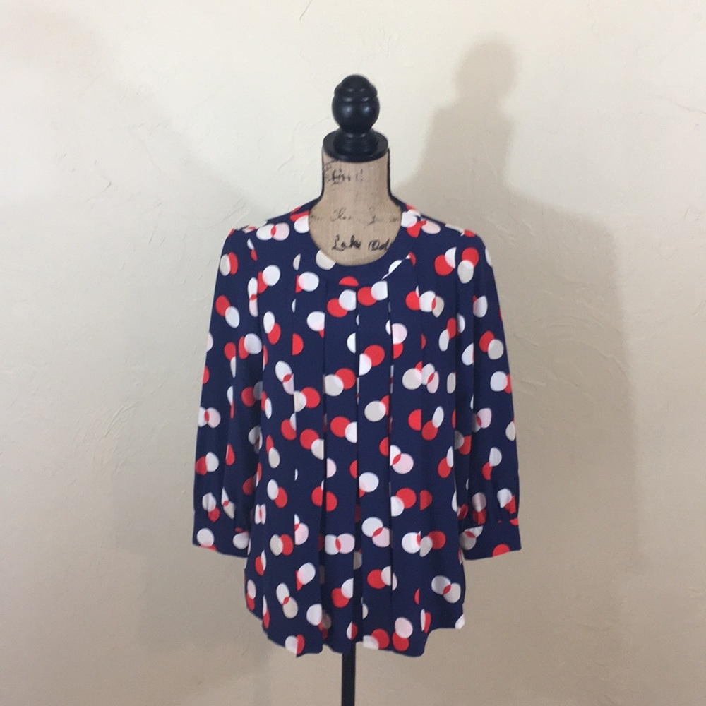 Kate Spade Silk Polka Dot Blouse